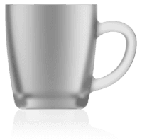 Glastasse Basic Tee satiniert