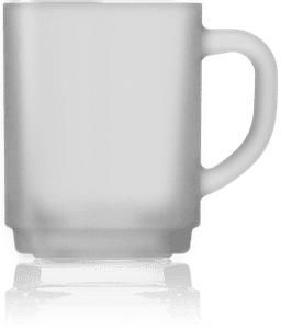 Glastasse Pub Mug satiniert – Bild 1