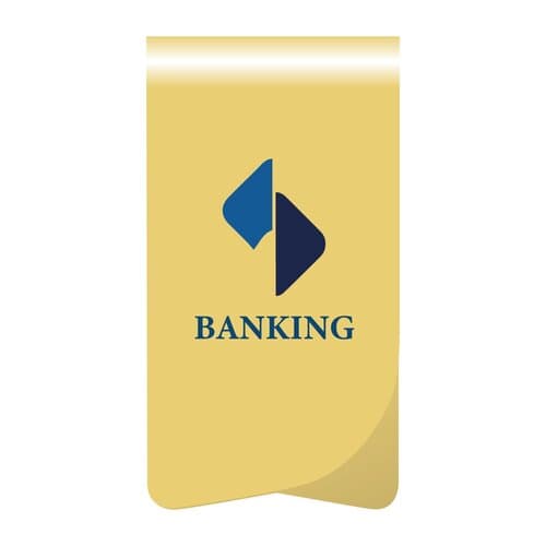 ROMINOX® Mehrweg-Büroklammer Prime Clip in Gold, idealer Mailingartikel für Dokumente, bis zu 12 Seiten Klemmkraft