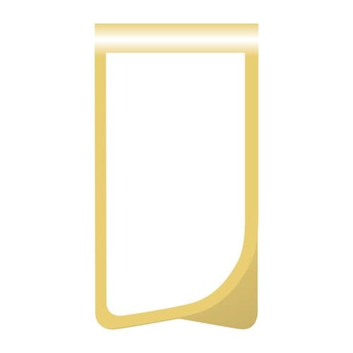 ROMINOX® Mehrweg-Büroklammer Prime Clip in Gold, idealer Mailingartikel für Dokumente, bis zu 12 Seiten Klemmkraft