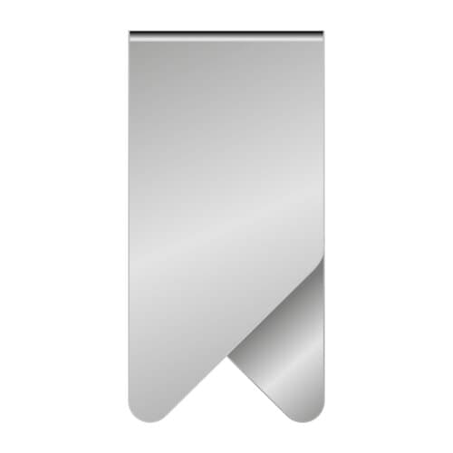 ROMINOX® Mehrweg-Büroklammer Big Clip, idealer Mailingartikel für Dokumente, bis zu 50 Seiten Klemmkraft