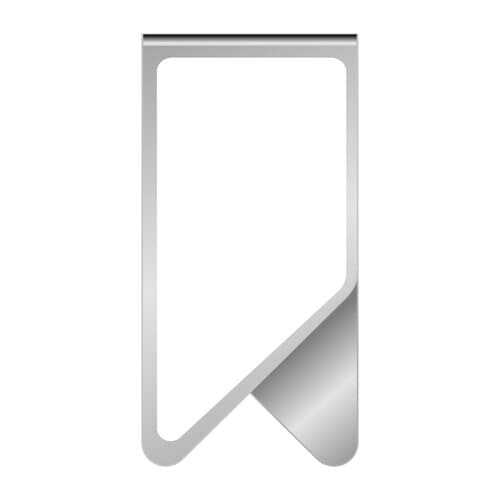 ROMINOX® Mehrweg-Büroklammer Big Clip, idealer Mailingartikel für Dokumente, bis zu 50 Seiten Klemmkraft