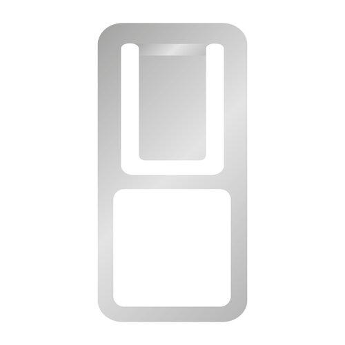ROMINOX® Mehrweg-Büroklammer Easy Clip, idealer Mailingartikel für Dokumente, bis zu 4 Seiten Klemmkraft