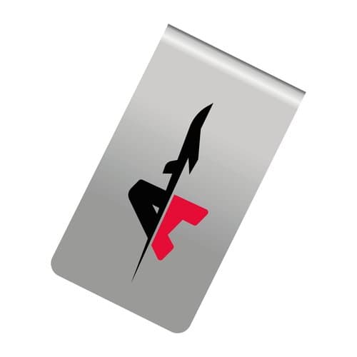 ROMINOX® Mehrweg-Büroklammer Straight Clip ohne Noppen, idealer Mailingartikel für Dokumente, bis zu 18 Seiten Klemmkraft