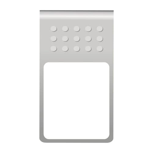 ROMINOX® Mehrweg-Büroklammer Straight Clip mit Noppen, idealer Mailingartikel für Dokumente, bis zu 18 Seiten Klemmkraft