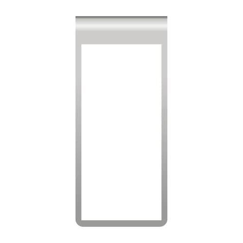 ROMINOX® Mehrweg-Büroklammer Straight Clip XL ohne Noppen, idealer Mailingartikel für Dokumente, bis zu 35 Seiten Klemmkraft