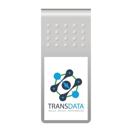 ROMINOX® Mehrweg-Büroklammer Straight Clip XL mit Noppen, idealer Mailingartikel für Dokumente, bis zu 35 Seiten Klemmkraft