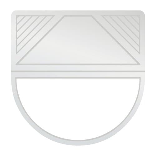 ROMINOX® Eckenklammer Corner Snap in Silber, idealer Mailingartikel für Dokumente, Büroklammer mit bis zu 10 Seiten Klemmkraft