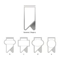 ROMINOX Mehrweg-Büroklammer X Clip 5 Varianten idealer Mailingartikel für Dokumente bis zu 12 Seiten Klemmkraft