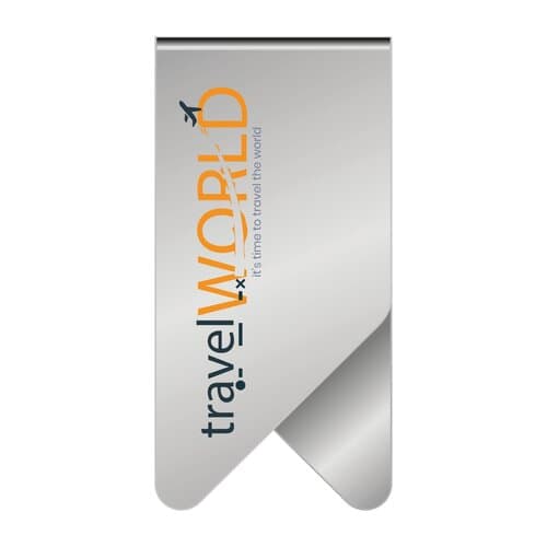 ROMINOX® Mehrweg-Büroklammer X Clip XL, idealer Mailingartikel für Dokumente, bis zu 16 Seiten Klemmkraft