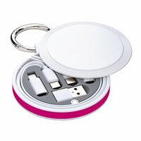 magenta / weiß