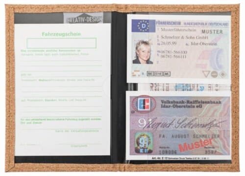 CreativDesign® Ausweistasche "Nature" kork