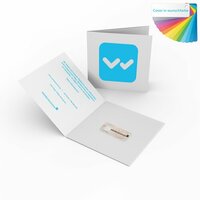 Biologisch abbaubare Webcam Cover in individueller Klappkarte T10