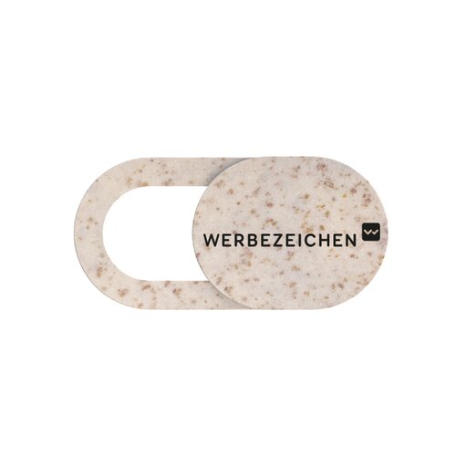 Biologisch abbaubare Webcam Cover in individueller Klappkarte T1