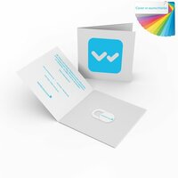 Umweltfreundliches Webcam Cover in individueller Klappkarte T1