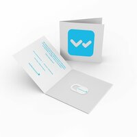 Umweltfreundliches Webcam Cover in individueller Klappkarte T1