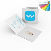 Biologisch abbaubare Webcam Cover in individueller Klappkarte T3