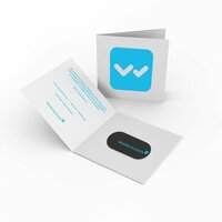 Umweltfreundliches Webcam Cover in individueller Klappkarte T5