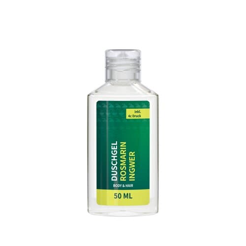 50 ml Flasche - Duschgel Rosmarin-Ingwer
