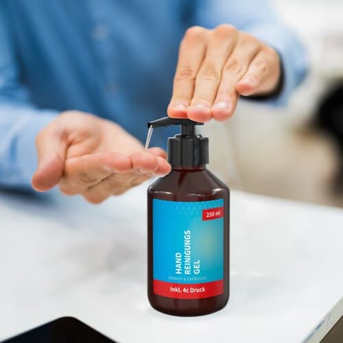 250 ml Spender - Handreinigungsgel (alk.)