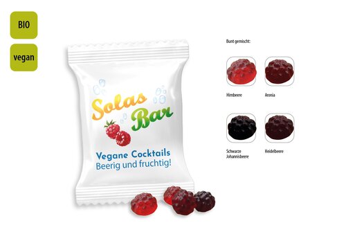 BIO Beerenfrüchtchen vegan Werbetüte