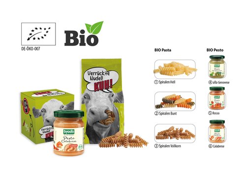 BIO Pesto im Werbekarton