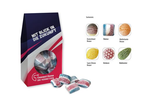 Beutelschachtel mit Bonbons