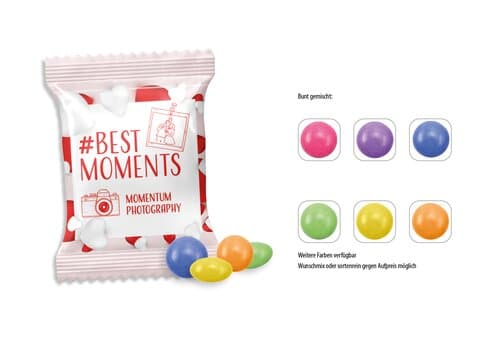 Mini-Schokolinsen Werbetüte