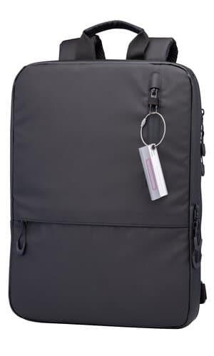 TROIKA Laptop-Rucksack TROIKA BLACK EXPANDABLE
