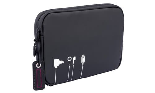 TROIKA Kabeltasche TROIKA BLACK TECH POUCH 2