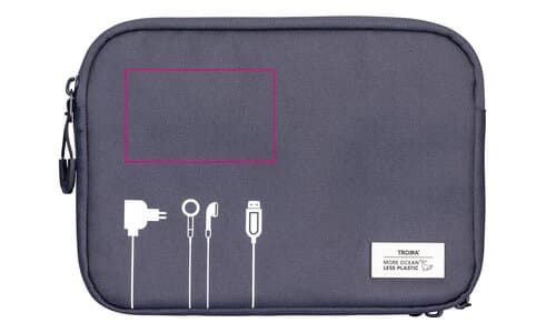TROIKA Kabeltasche BLUE CYCLE TECH POUCH 2
