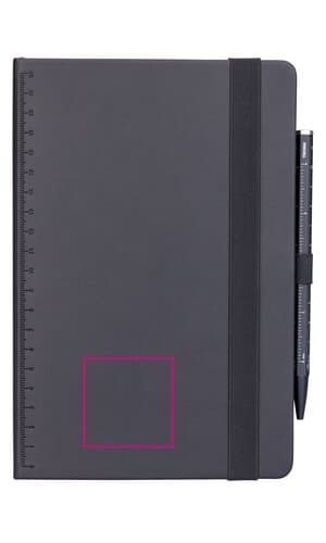 TROIKA Notizblock BLACK SLIMPAD A5