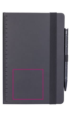 TROIKA Notizblock BLACK SLIMPAD A5