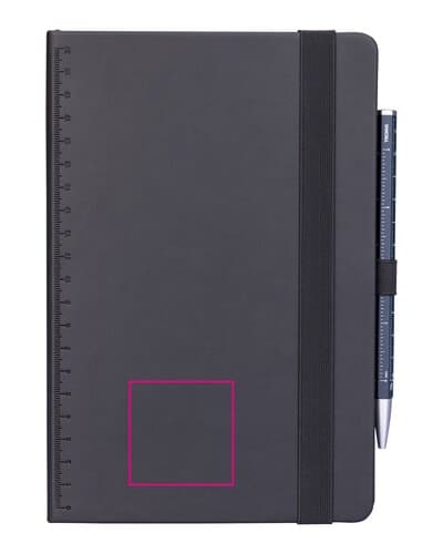 TROIKA Notizblock BLACK SLIMPAD A5