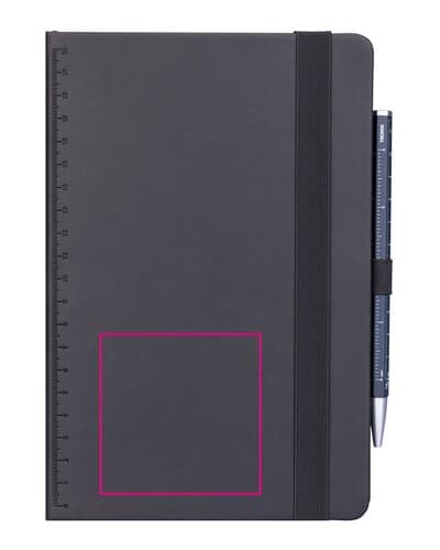 TROIKA Notizblock BLACK SLIMPAD A5