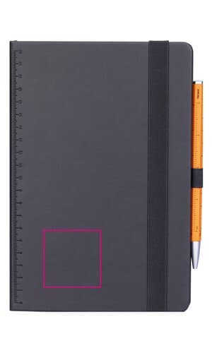 TROIKA Notizblock BLACK SLIMPAD A5