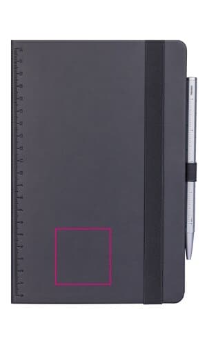 TROIKA Notizblock BLACK SLIMPAD A5