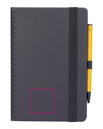 TROIKA Notizblock BLACK SLIMPAD A5