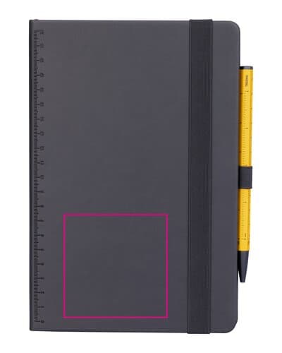 TROIKA Notizblock BLACK SLIMPAD A5