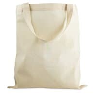 Organic-Cotton Fair-TradeBaumwolltasche mit kurzen Griffen - 140 gm - 38 x 42 cm