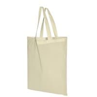 Baumwolltasche mit kurzen Griffen - 135 gm - 38 x 42 cm