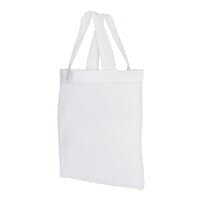 Baumwolltasche mit kurzen Griffen - 125 gm - 22 x 26 cm