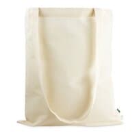 Organic Cotton Fairtrade Baumwolltasche mit langen Griffen - 140 gm - 38 x 42 cm