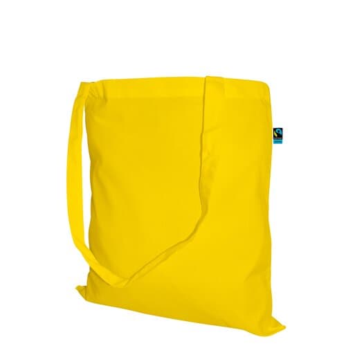 Fairtrade Baumwolltasche mit langen Griffen - 140 g/m² - 38 x 42 cm
