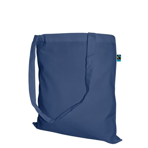 Fairtrade Baumwolltasche mit langen Griffen - 140 g/m² - 38 x 42 cm