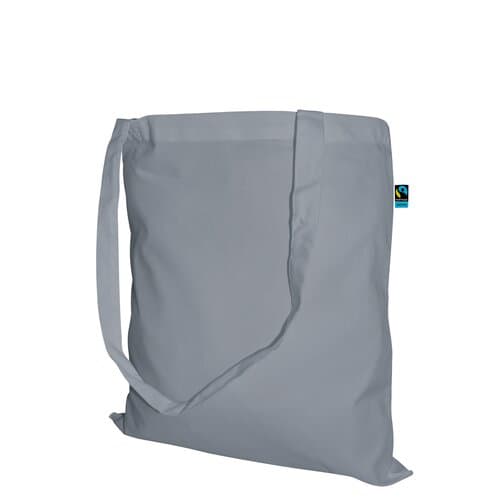 Fairtrade Baumwolltasche mit langen Griffen - 140 g/m² - 38 x 42 cm