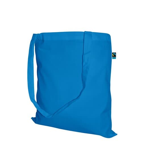 Fairtrade Baumwolltasche mit langen Griffen - 140 g/m² - 38 x 42 cm