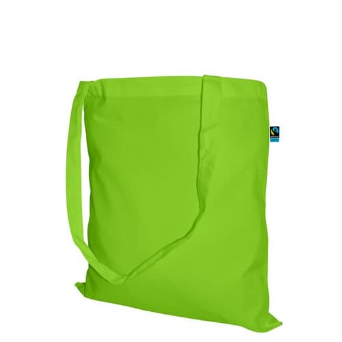Fairtrade Baumwolltasche mit langen Griffen - 140 g/m² - 38 x 42 cm