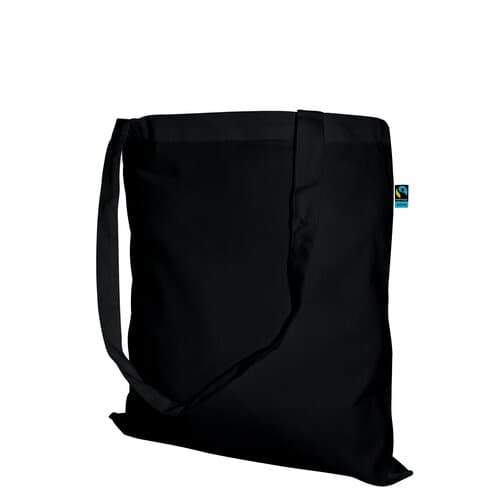 Fairtrade Baumwolltasche mit langen Griffen - 140 g/m² - 38 x 42 cm