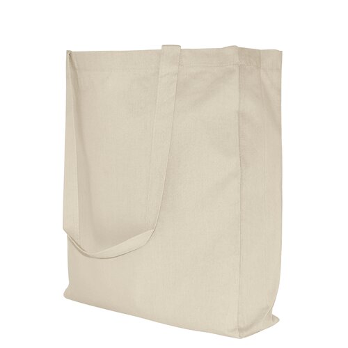 Baumwolltasche mit langen Griffen - 135 g/m² - 38 x 42 x 10 cm